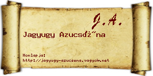Jagyugy Azucséna névjegykártya